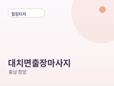청양 대치면 출장마사지