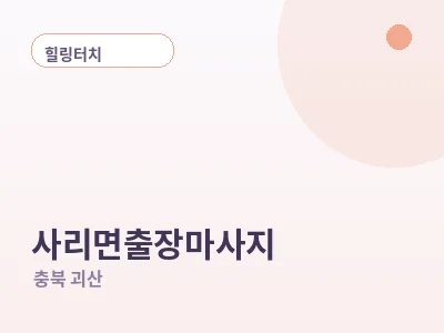 괴산 사리면 출장마사지