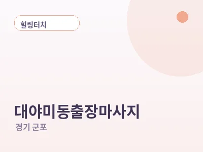 군포 대야미동 출장마사지