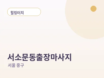 서울 서소문동 출장마사지