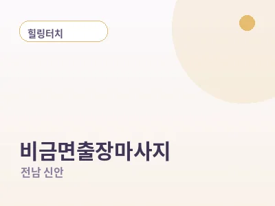 신안 비금면 출장마사지